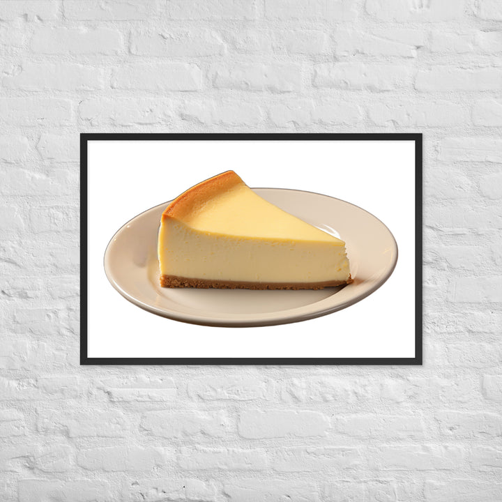 Classic New York Cheesecake Framed poster 🤤 from Yumify.AI