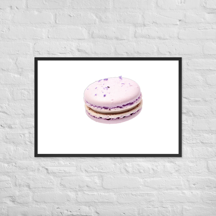 Lavender Macaron Framed poster 🤤 from Yumify.AI