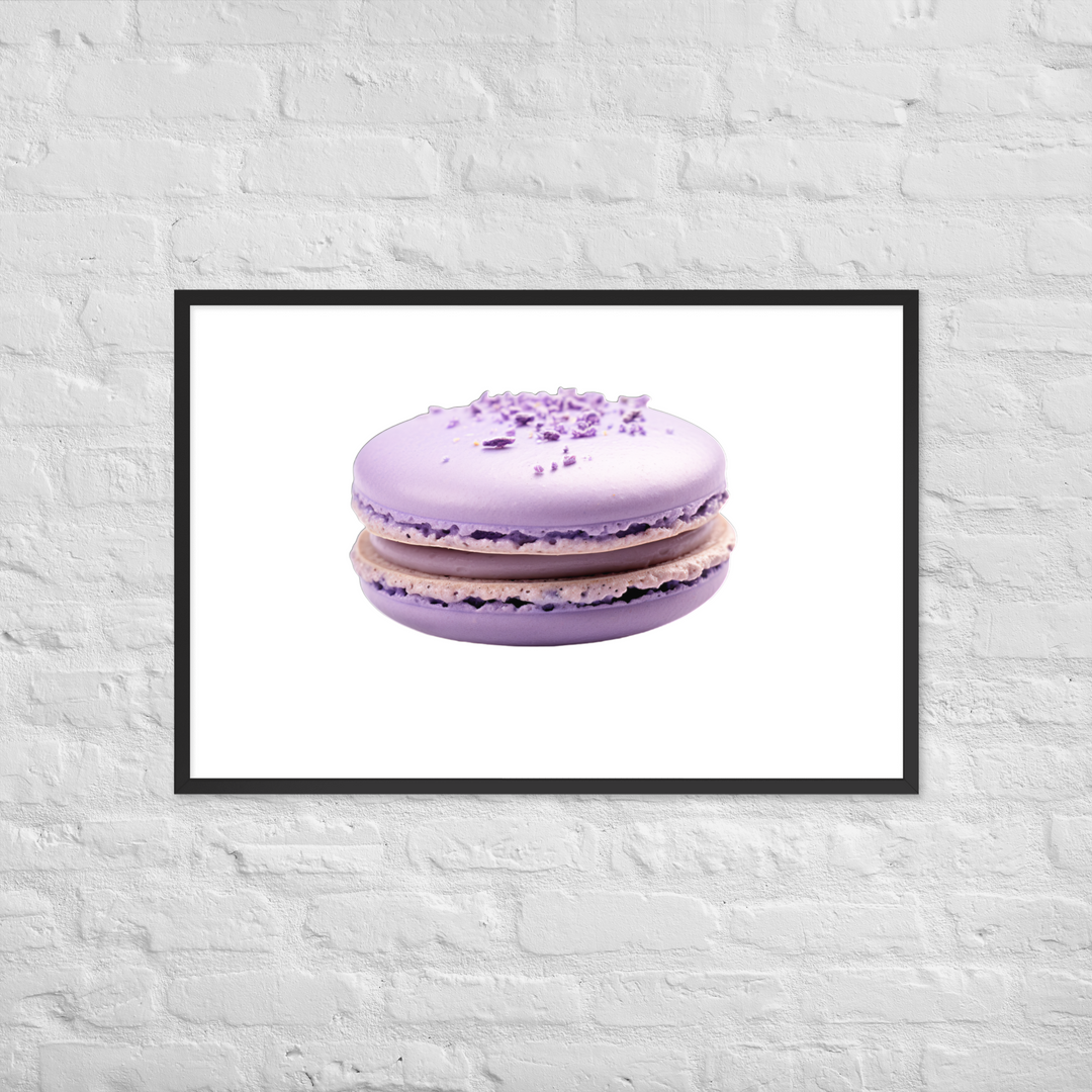 Lavender Macaron Framed poster 🤤 from Yumify.AI