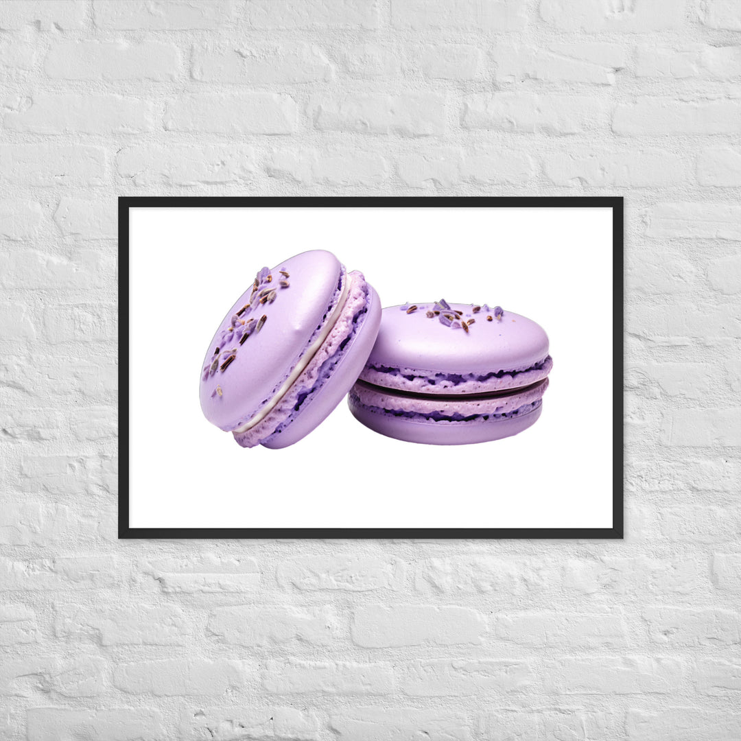 Lavender Macaron Framed poster 🤤 from Yumify.AI