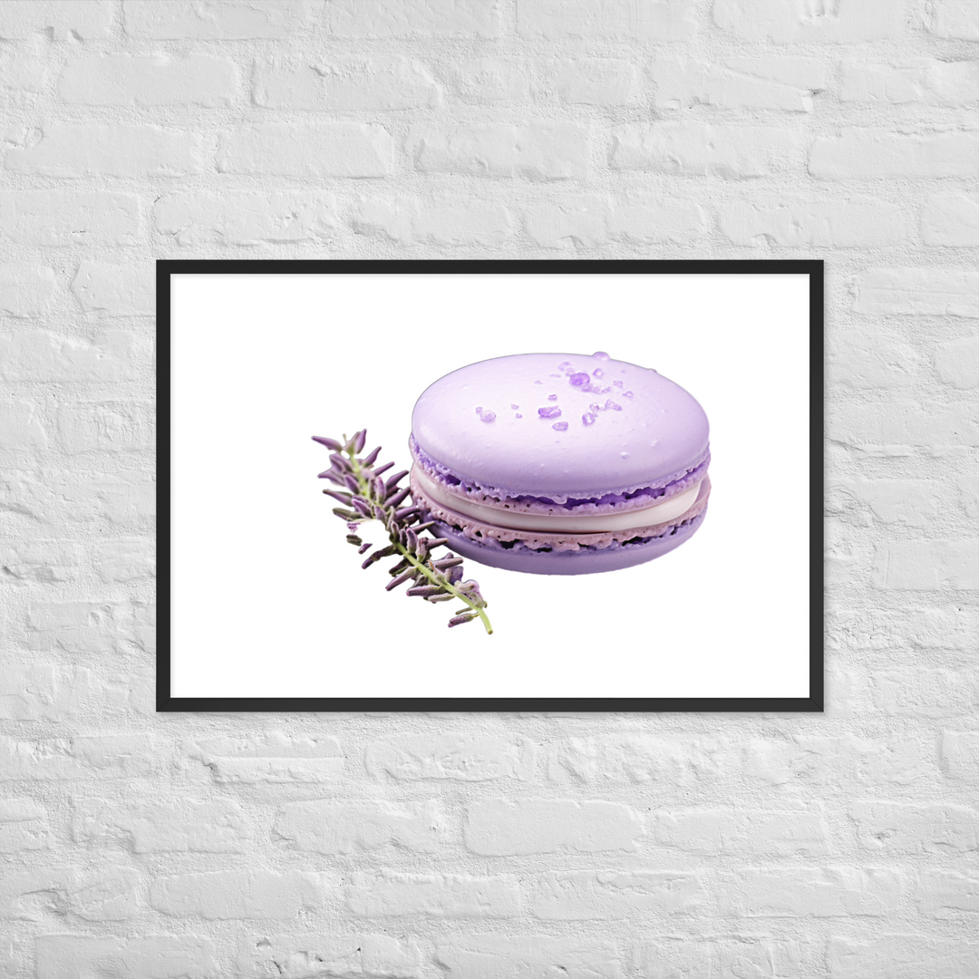 Lavender Macaron Framed poster 🤤 from Yumify.AI