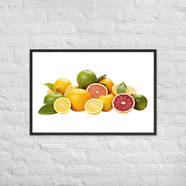 Tangy Citrus Medle Framed poster 🤤 from Yumify.AI