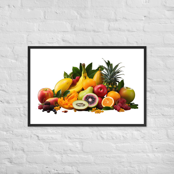 Exotic Tropical Fruits Framed poster 🤤 from Yumify.AI