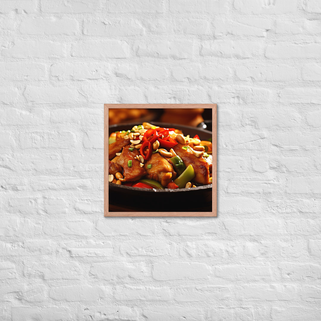 Kung Pao Chicken Framed poster 🤤 from Yumify.AI