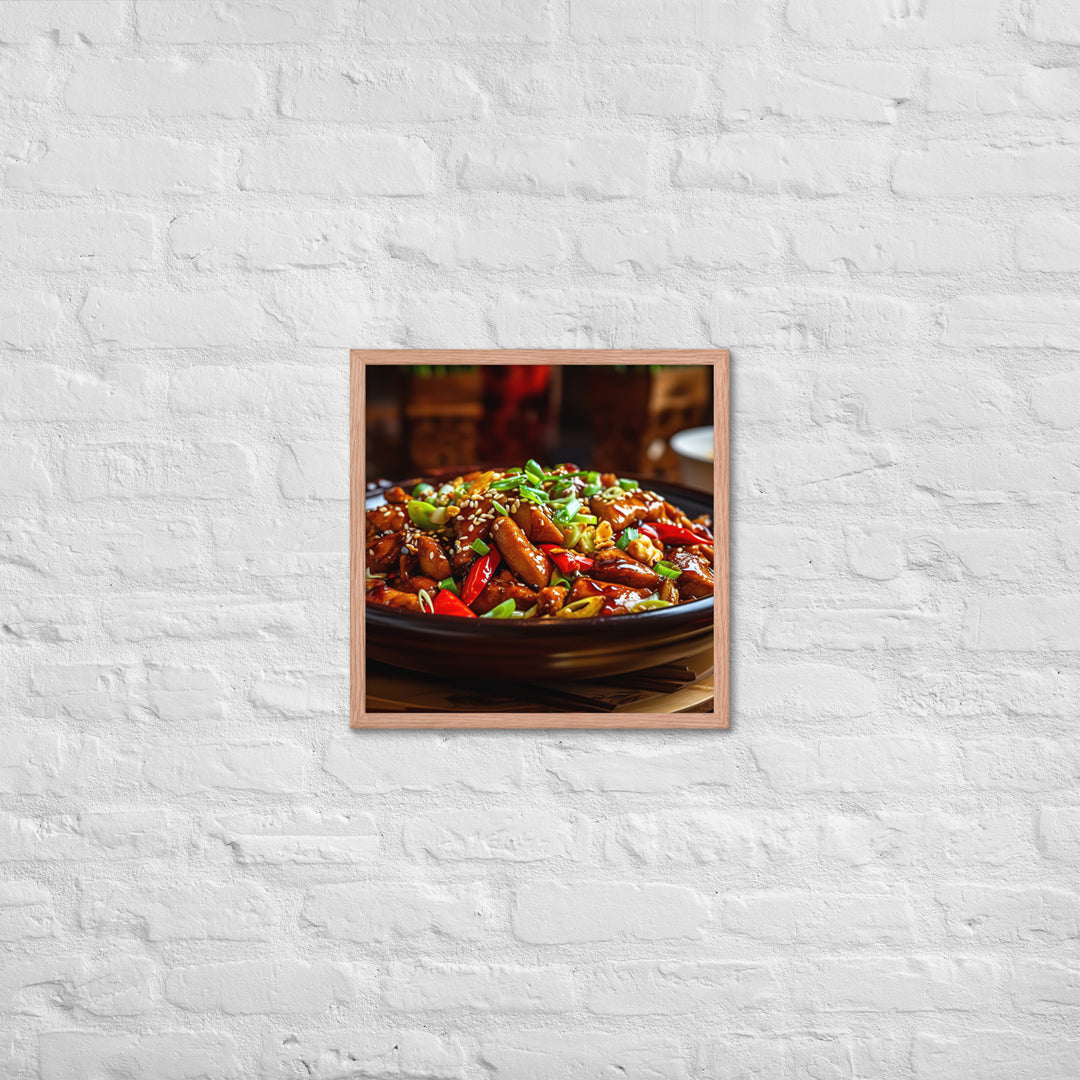 Kung Pao Chicken Framed poster 🤤 from Yumify.AI