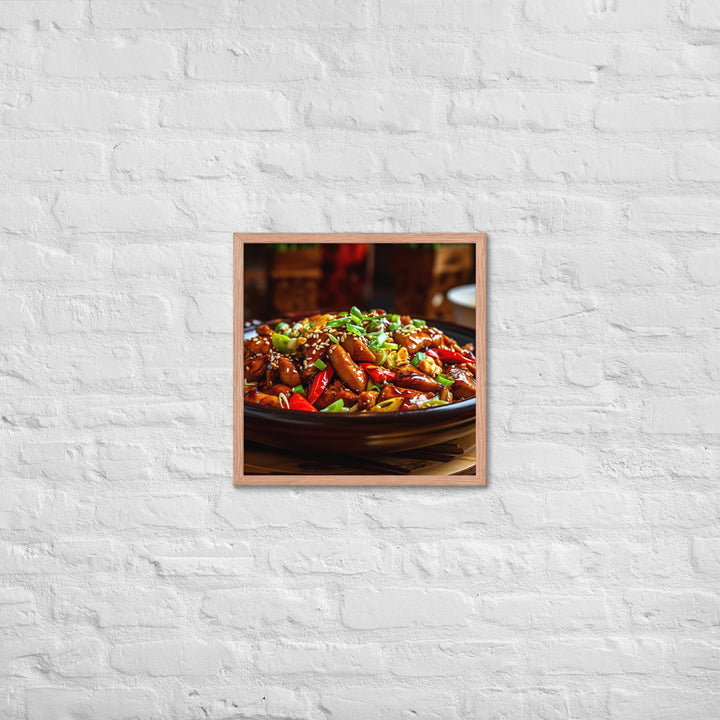 Kung Pao Chicken Framed poster 🤤 from Yumify.AI