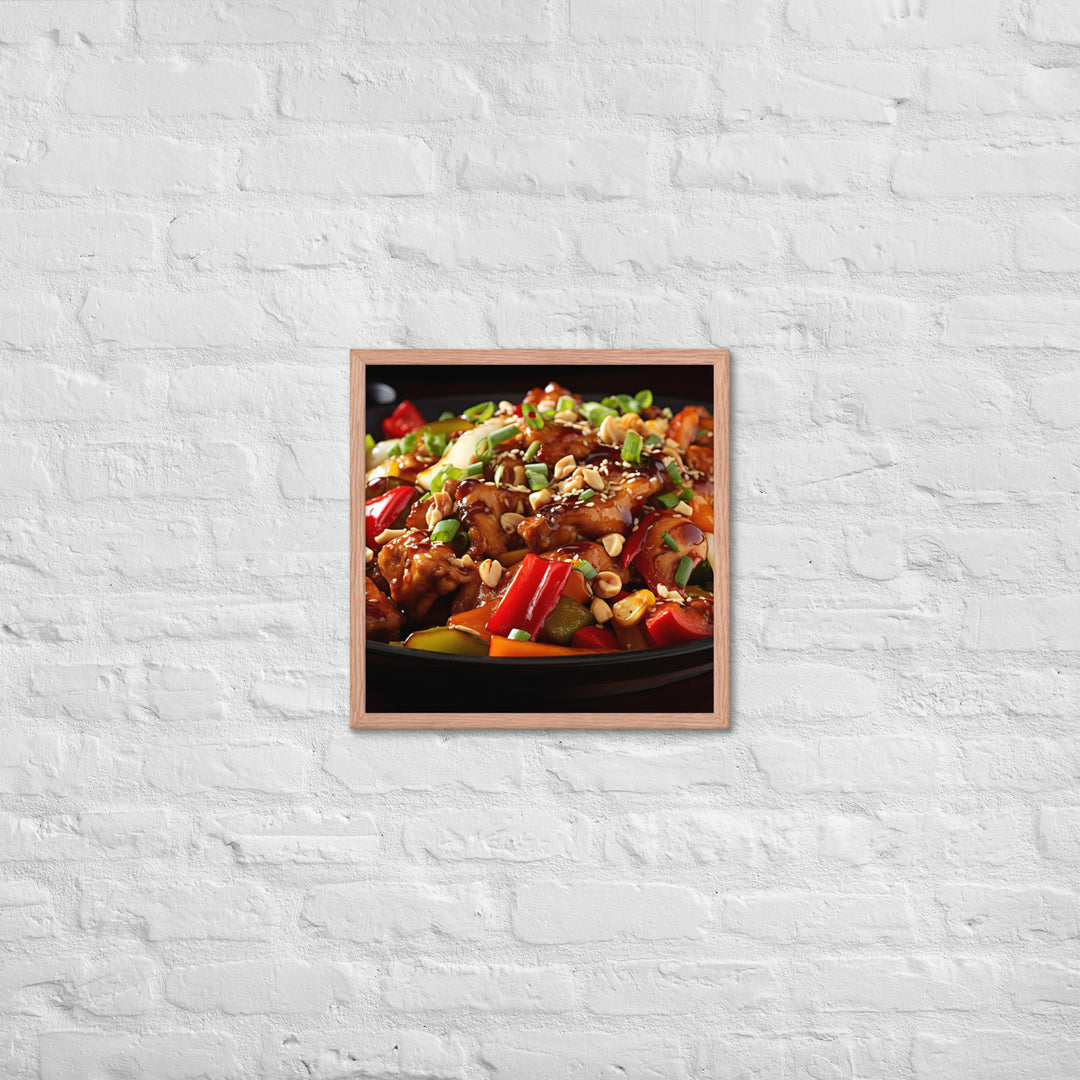 Kung Pao Chicken Framed poster 🤤 from Yumify.AI