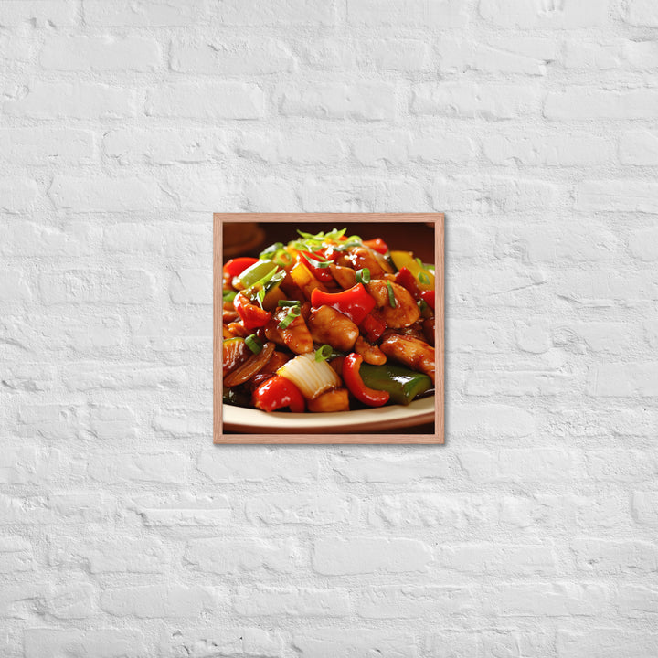 Kung Pao Chicken Framed poster 🤤 from Yumify.AI