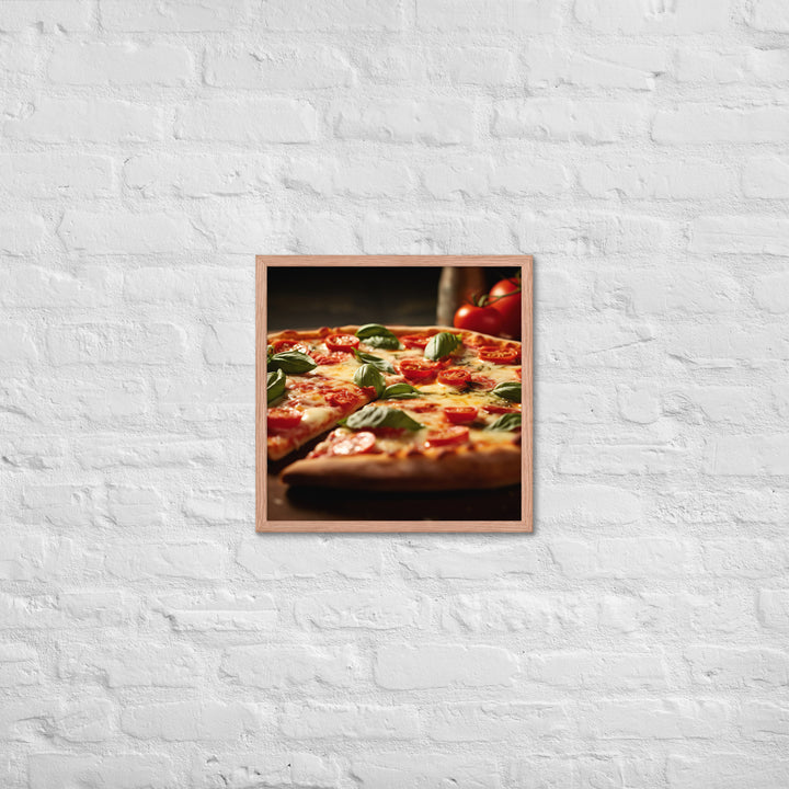 Pizza Margherita Framed poster 🤤 from Yumify.AI