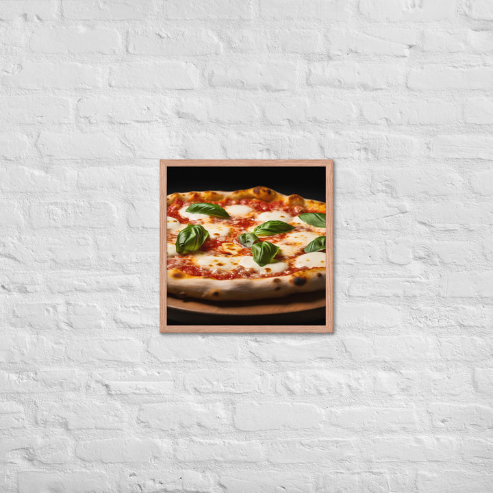 Pizza Margherita Framed poster 🤤 from Yumify.AI