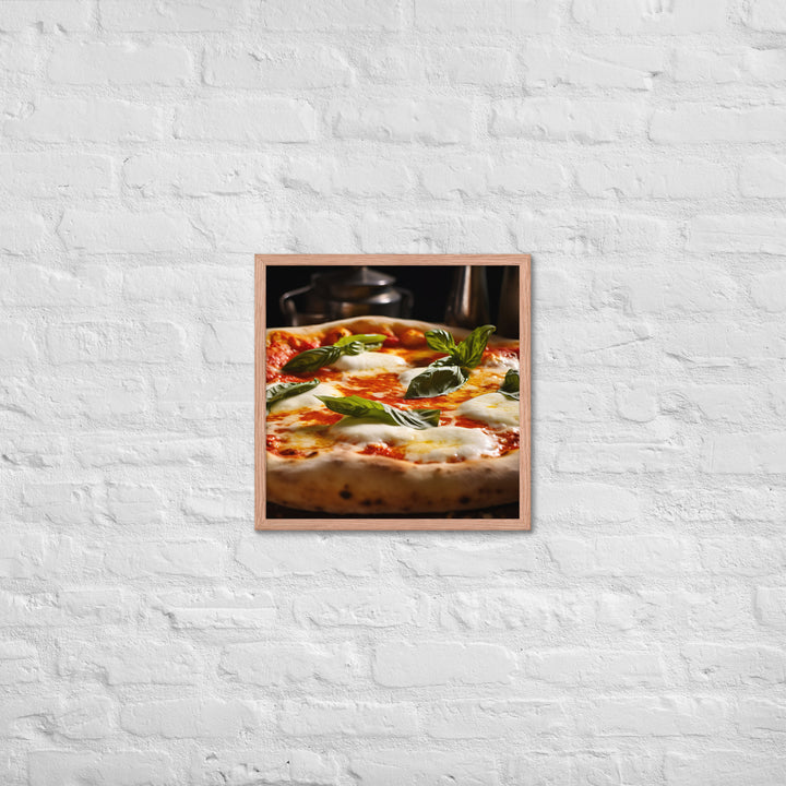 Pizza Margherita Framed poster 🤤 from Yumify.AI