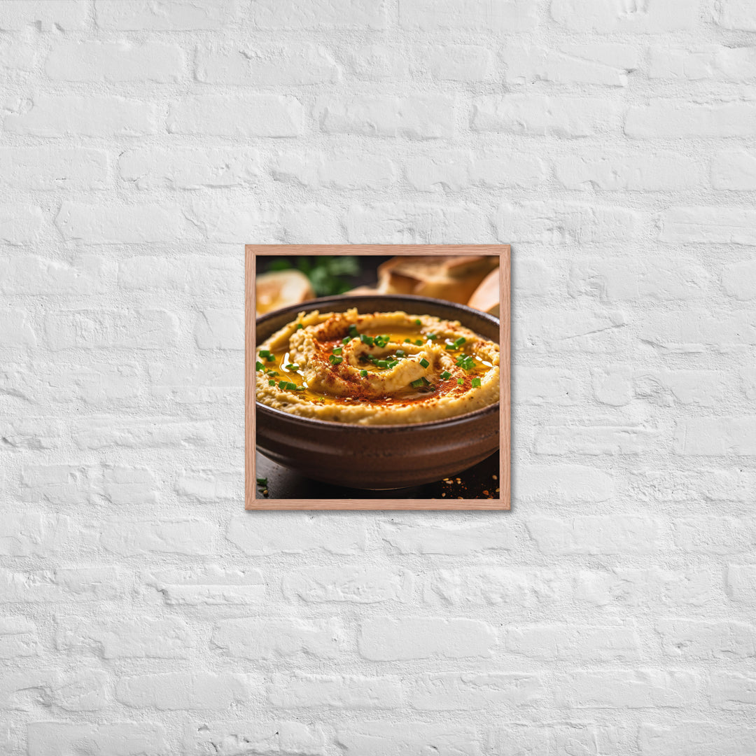 Hummus Framed poster 🤤 from Yumify.AI