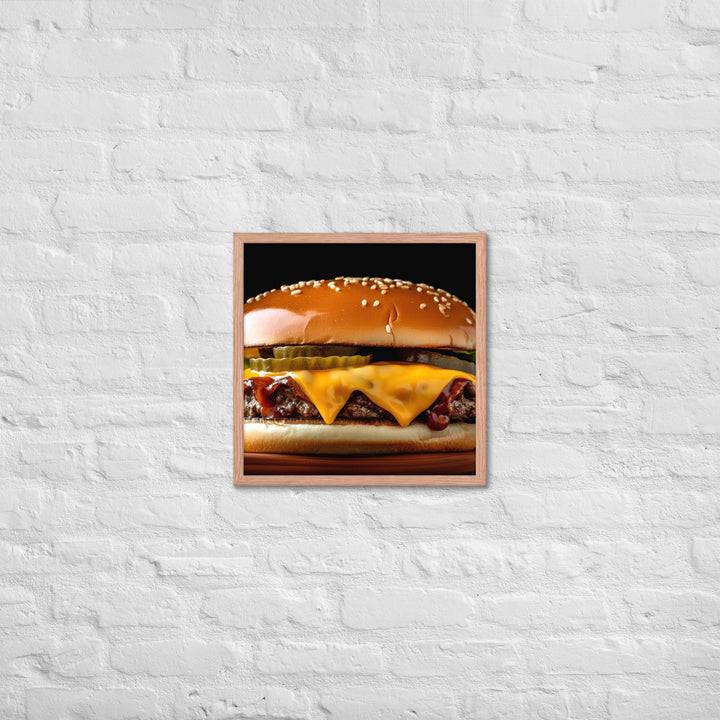 Hamburger Framed poster 🤤 from Yumify.AI