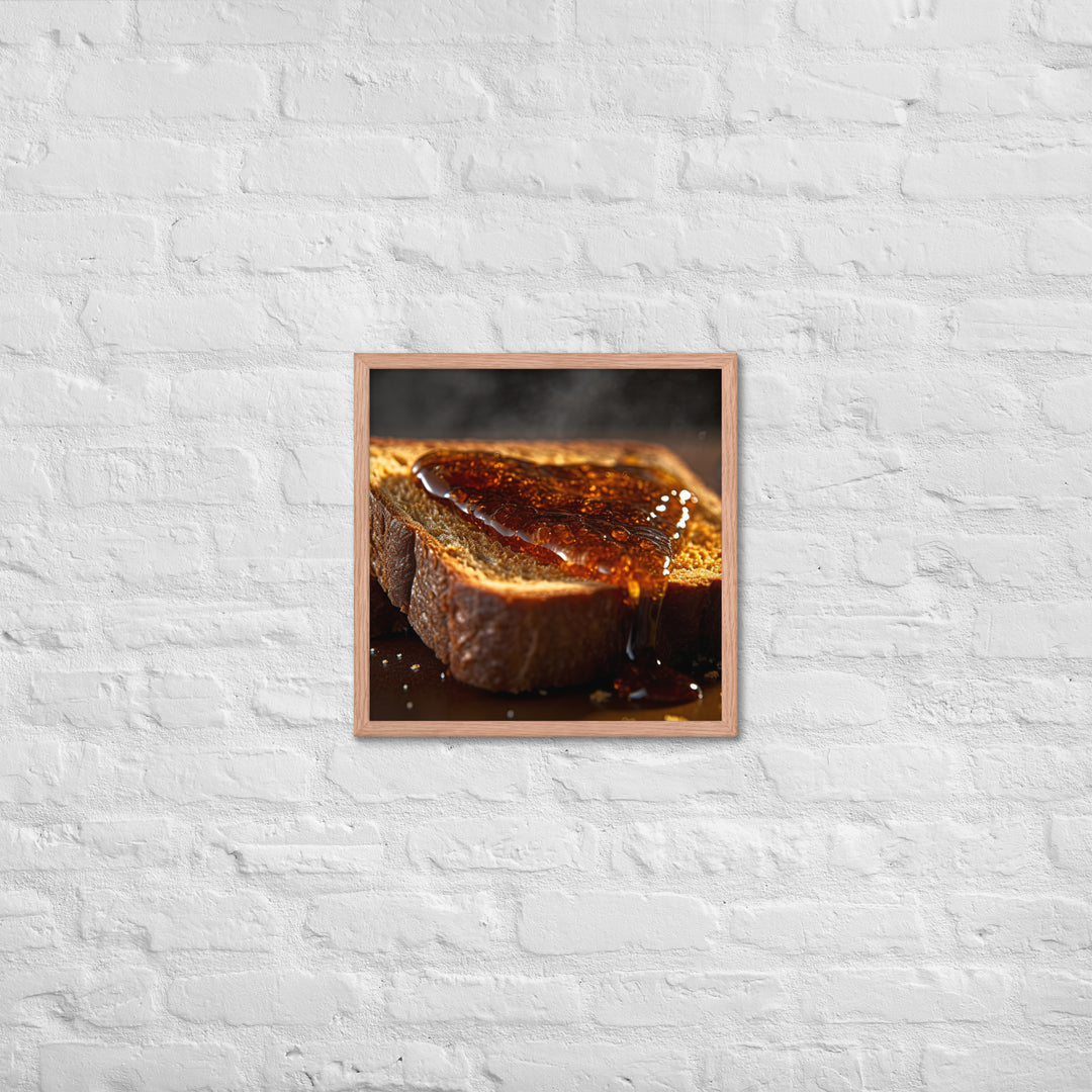 Vegemite on Toast Framed poster 🤤 from Yumify.AI