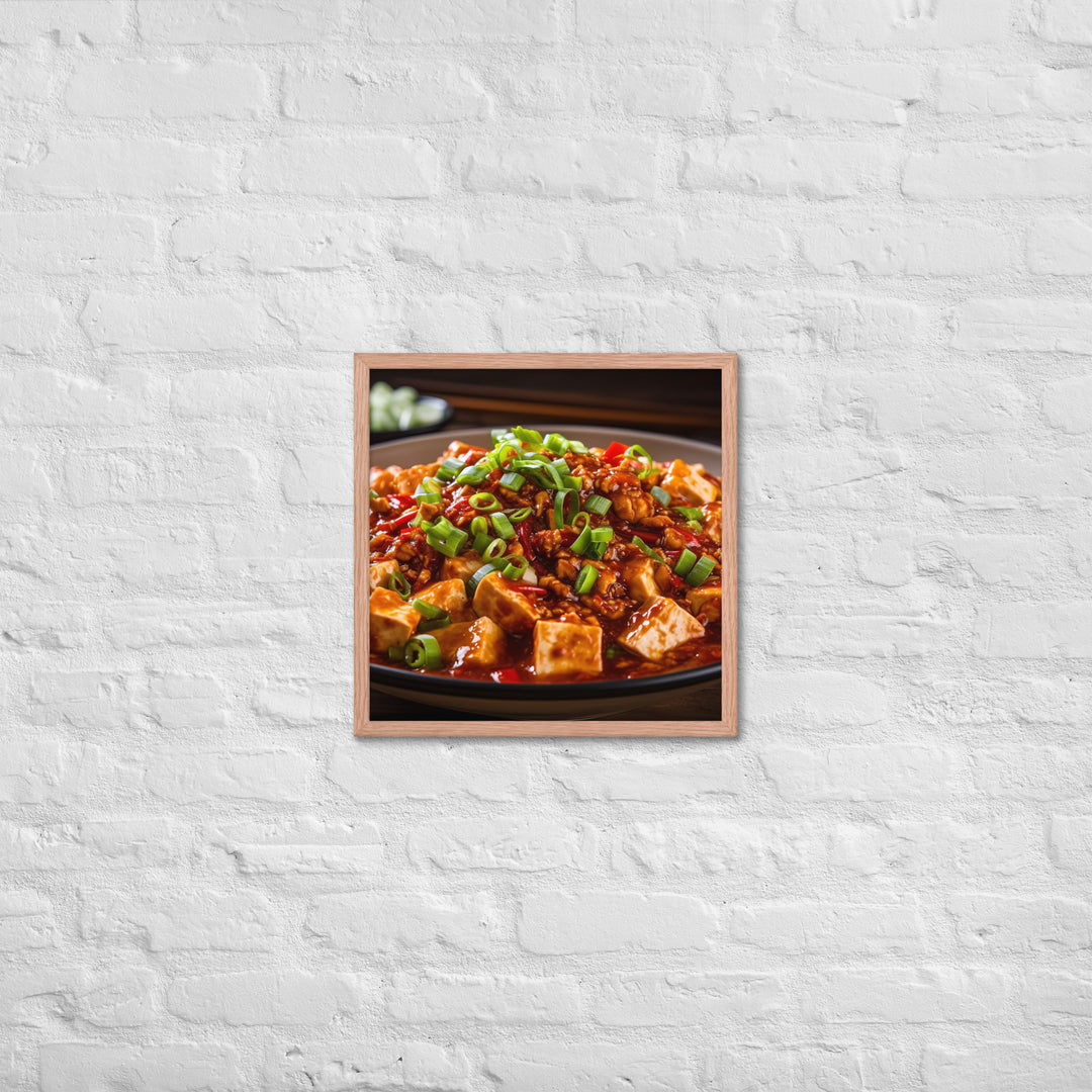 Mapo Tofu Framed poster 🤤 from Yumify.AI