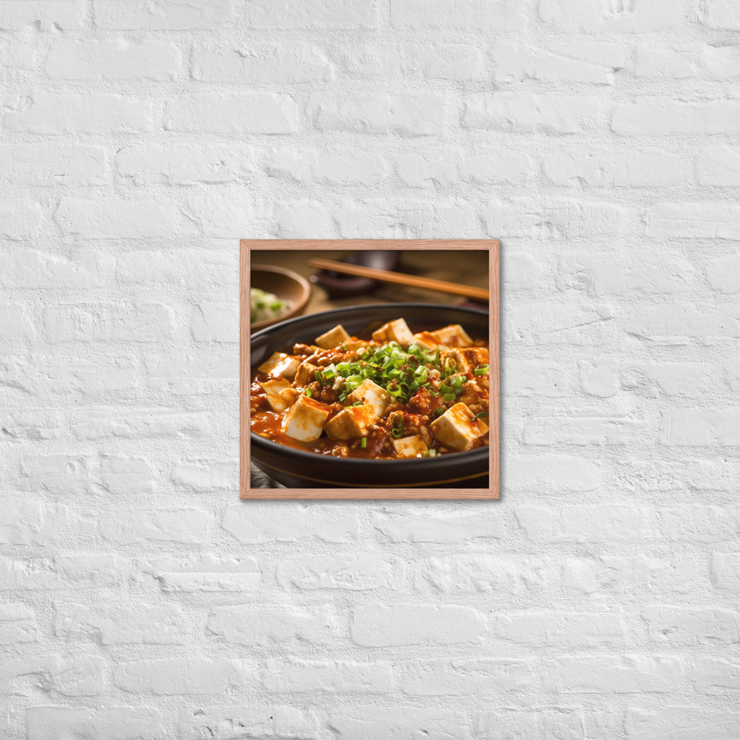 Mapo Tofu Framed poster 🤤 from Yumify.AI