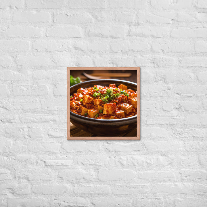 Mapo Tofu Framed poster 🤤 from Yumify.AI