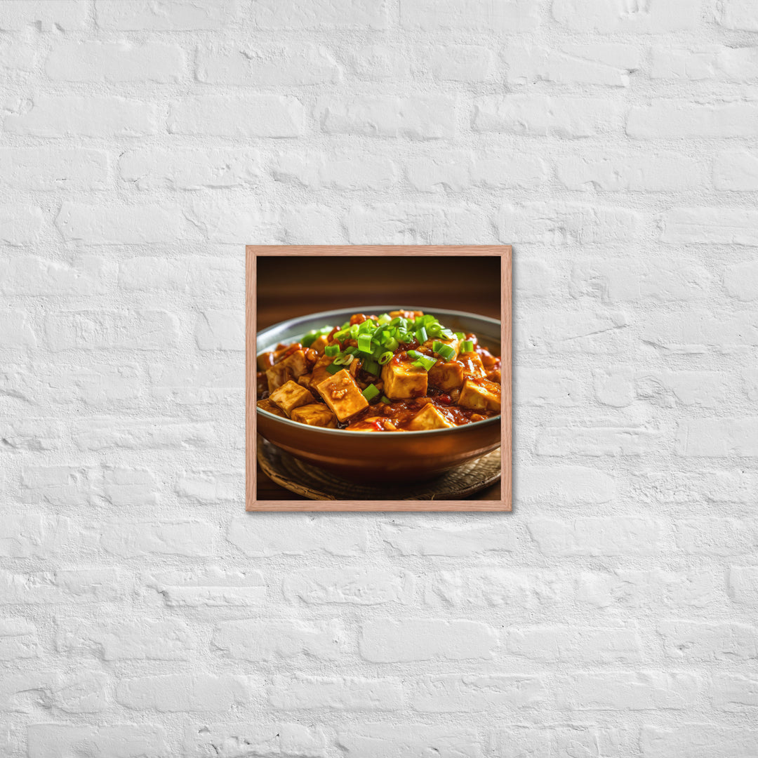 Mapo Tofu Framed poster 🤤 from Yumify.AI