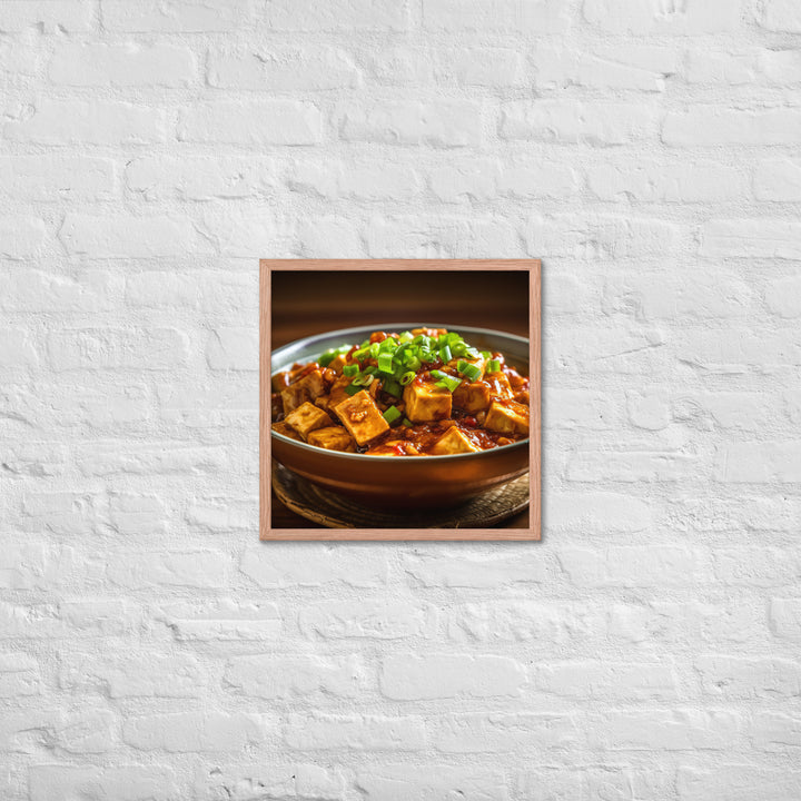 Mapo Tofu Framed poster 🤤 from Yumify.AI