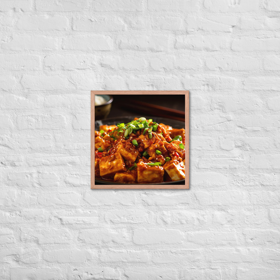 Mapo Tofu Framed poster 🤤 from Yumify.AI