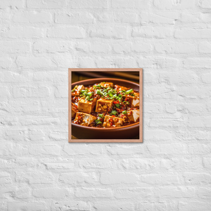 Mapo Tofu Framed poster 🤤 from Yumify.AI