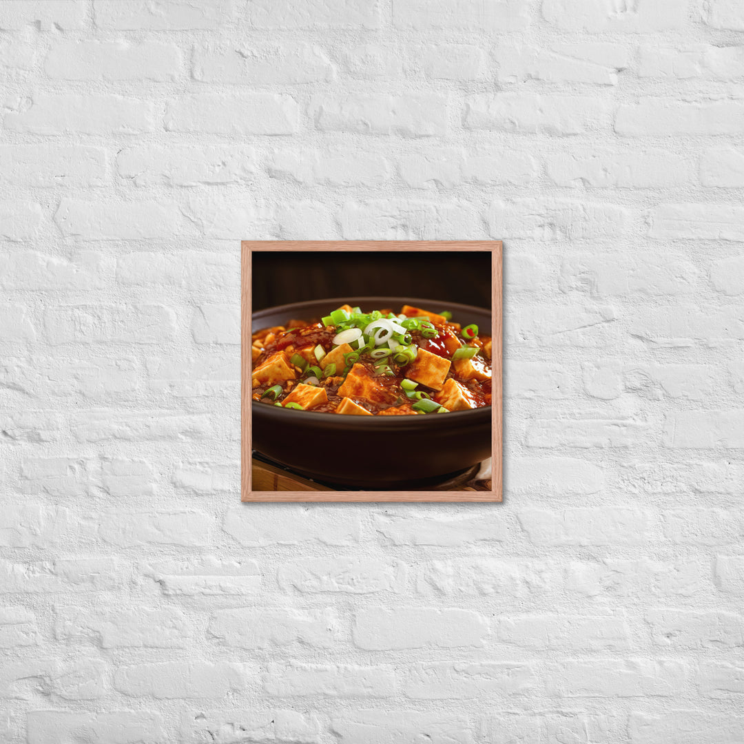 Mapo Tofu Framed poster 🤤 from Yumify.AI