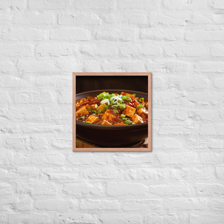 Mapo Tofu Framed poster 🤤 from Yumify.AI