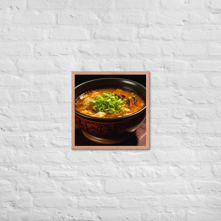 Hot and Sour Soup Framed poster 🤤 from Yumify.AI