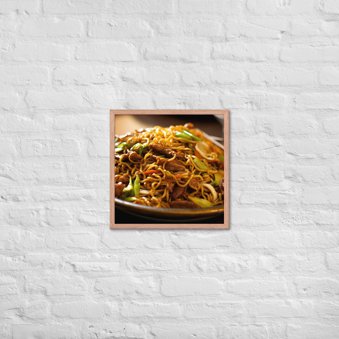 Chow Mein Framed poster 🤤 from Yumify.AI