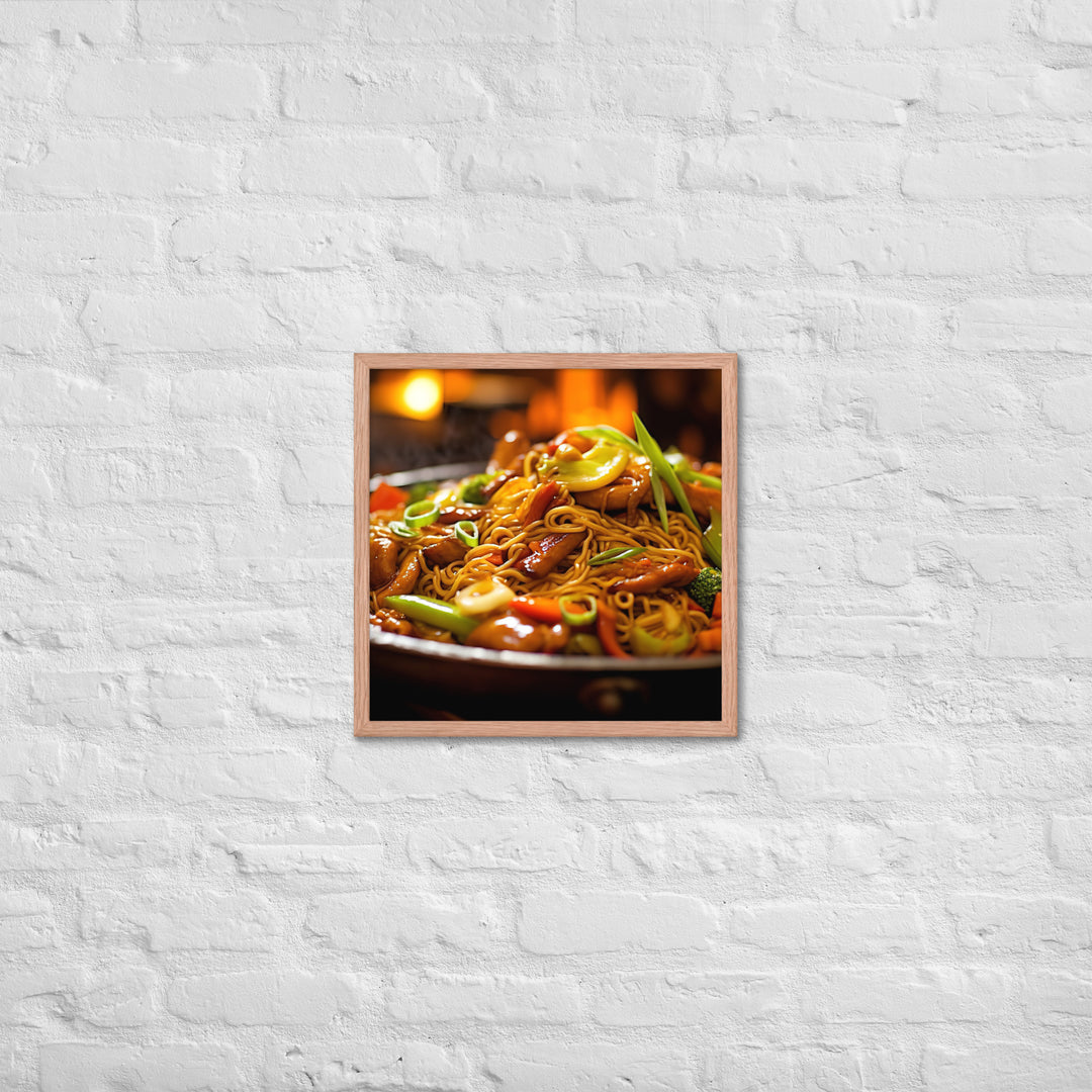 Chow Mein Framed poster 🤤 from Yumify.AI