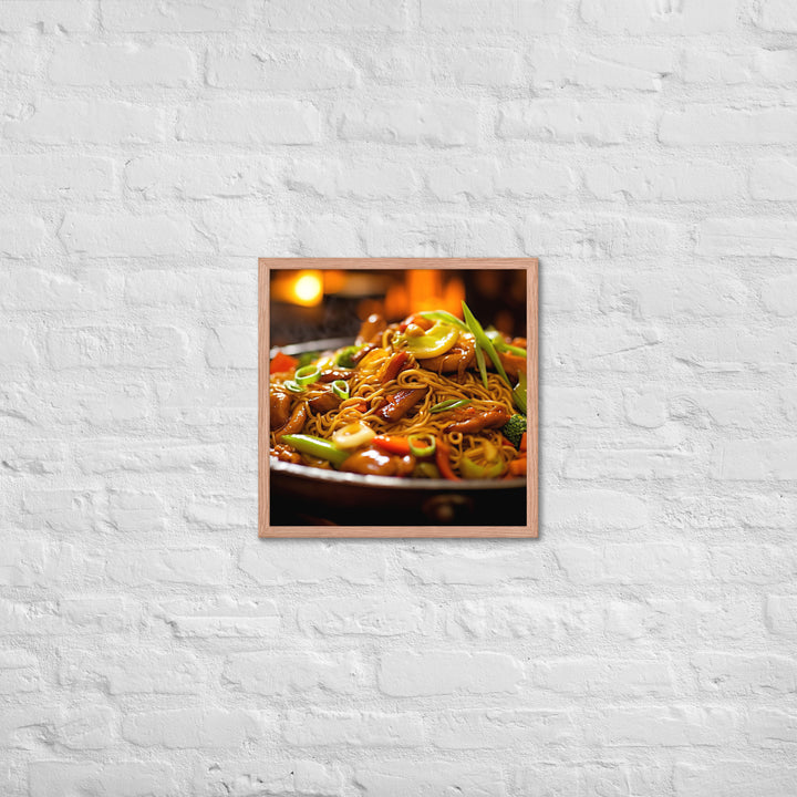 Chow Mein Framed poster 🤤 from Yumify.AI