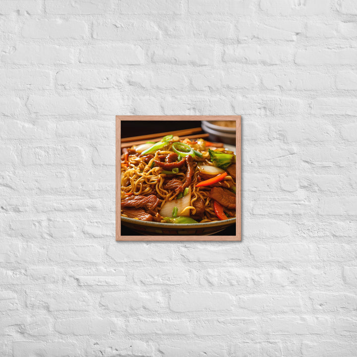 Chow Mein Framed poster 🤤 from Yumify.AI