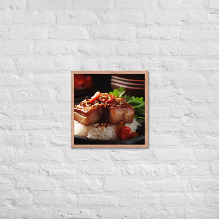 Braised Pork Belly Framed poster 🤤 from Yumify.AI