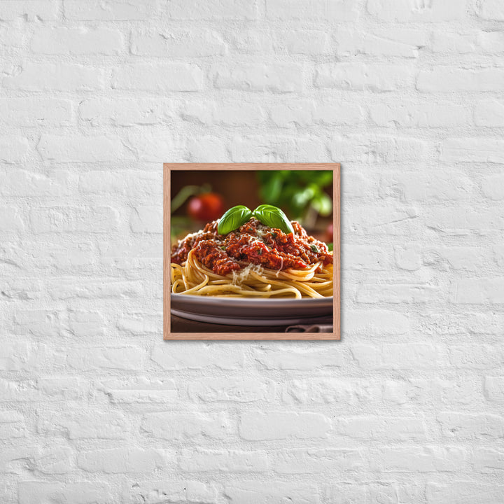 Spaghetti Bolognese Framed poster 🤤 from Yumify.AI