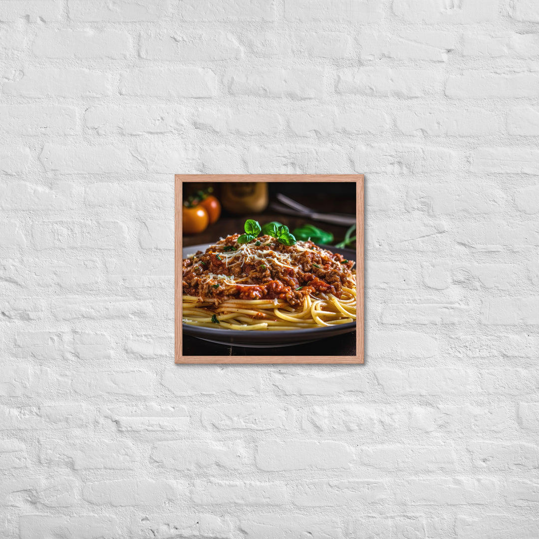 Spaghetti Bolognese Framed poster 🤤 from Yumify.AI