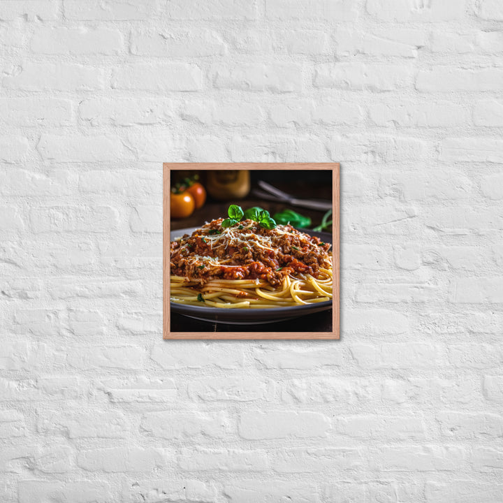 Spaghetti Bolognese Framed poster 🤤 from Yumify.AI