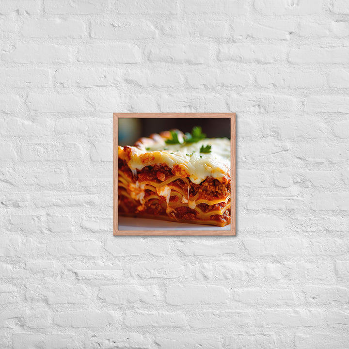 Lasagna Framed poster 🤤 from Yumify.AI