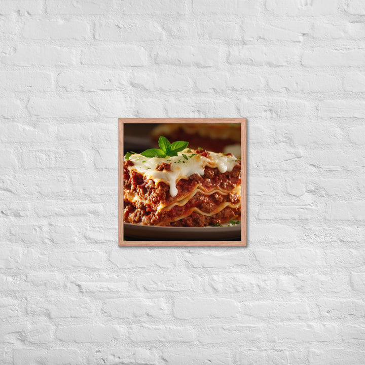 Lasagna Framed poster 🤤 from Yumify.AI