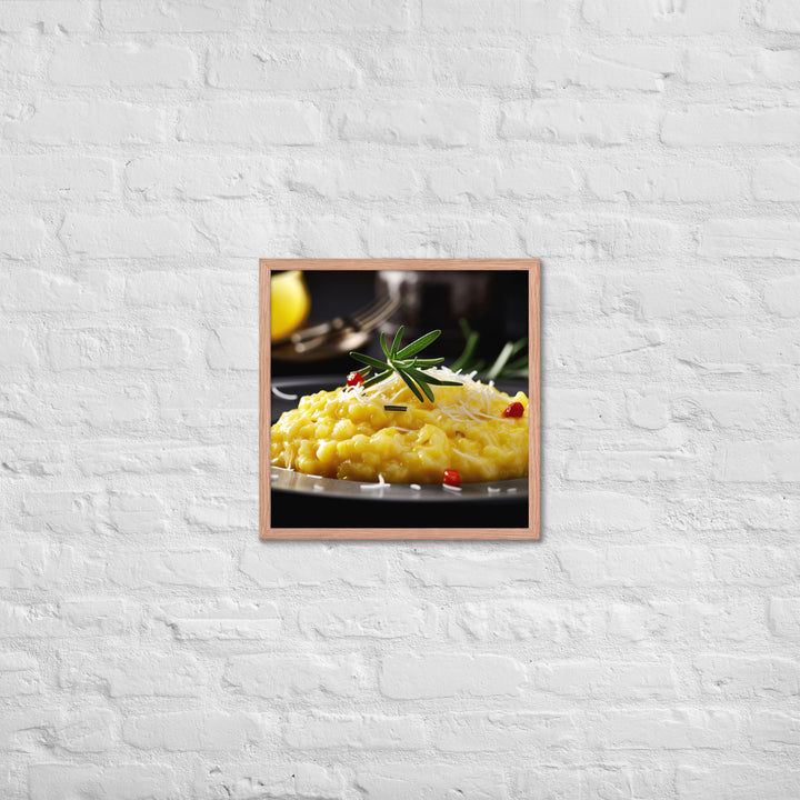 Risotto alla Milanese Framed poster 🤤 from Yumify.AI