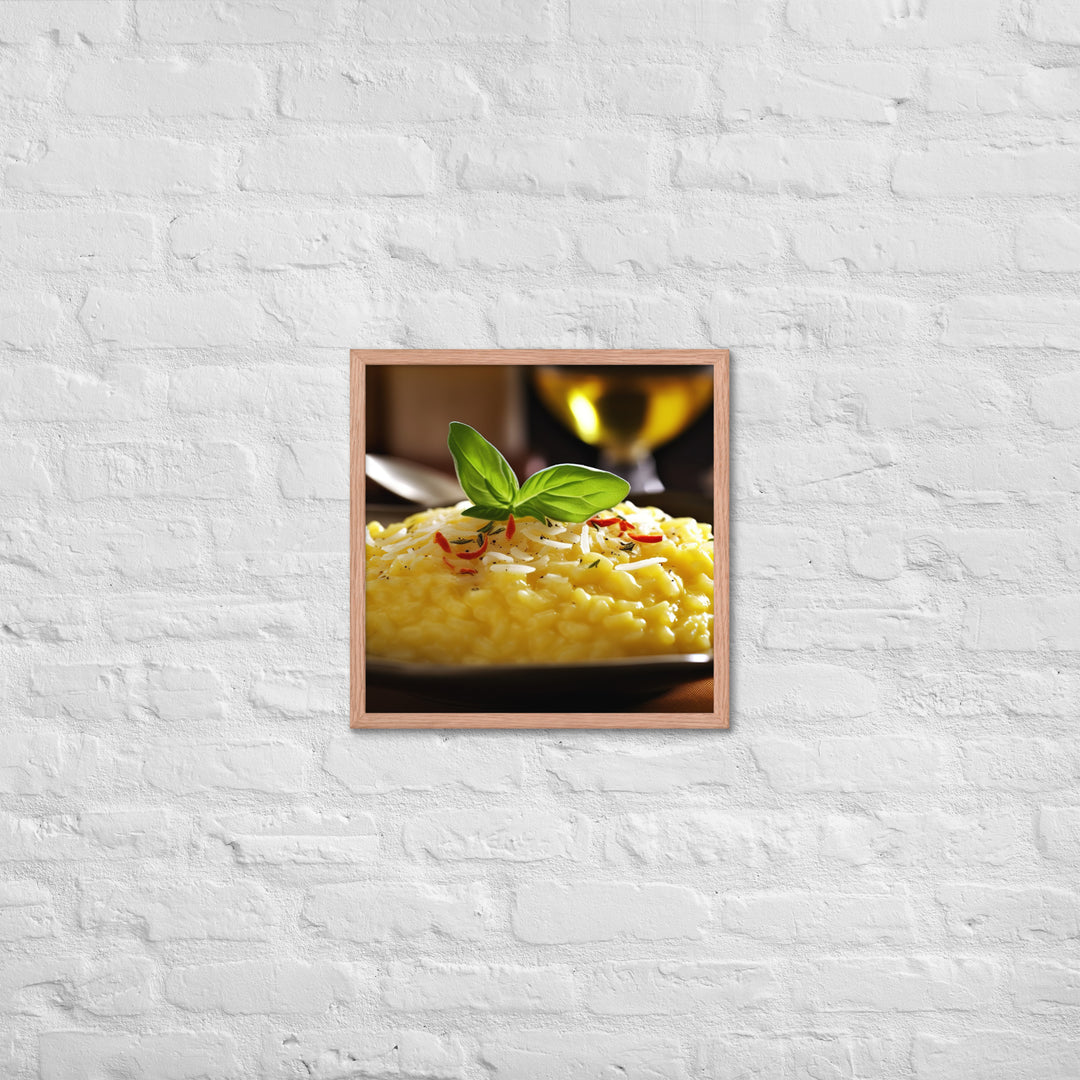 Risotto alla Milanese Framed poster 🤤 from Yumify.AI