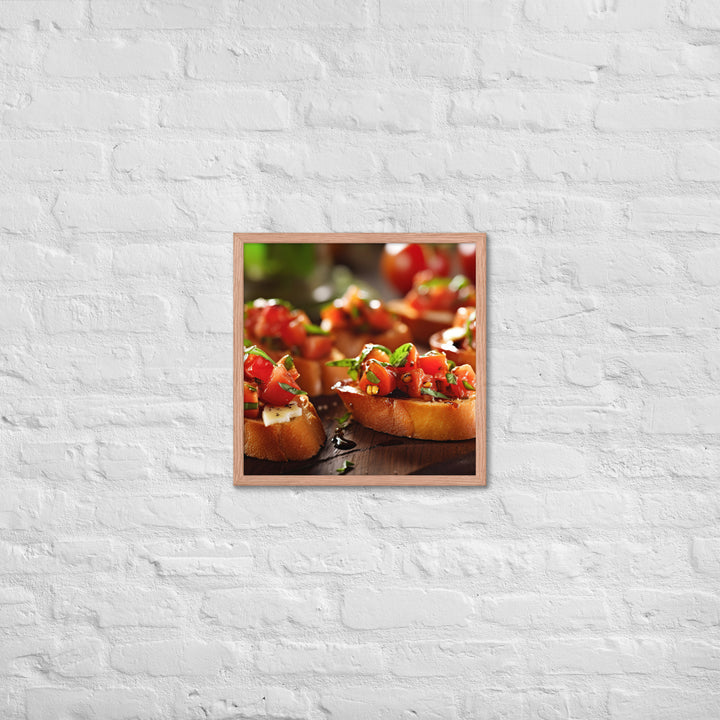 Bruschetta Framed poster 🤤 from Yumify.AI