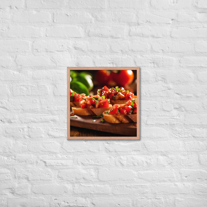 Bruschetta Framed poster 🤤 from Yumify.AI