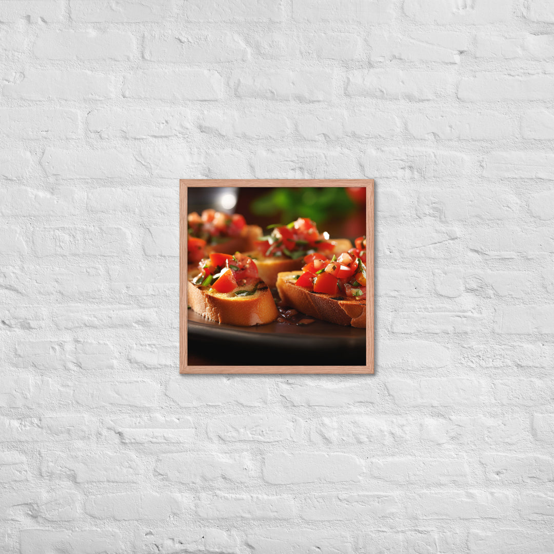 Bruschetta Framed poster 🤤 from Yumify.AI