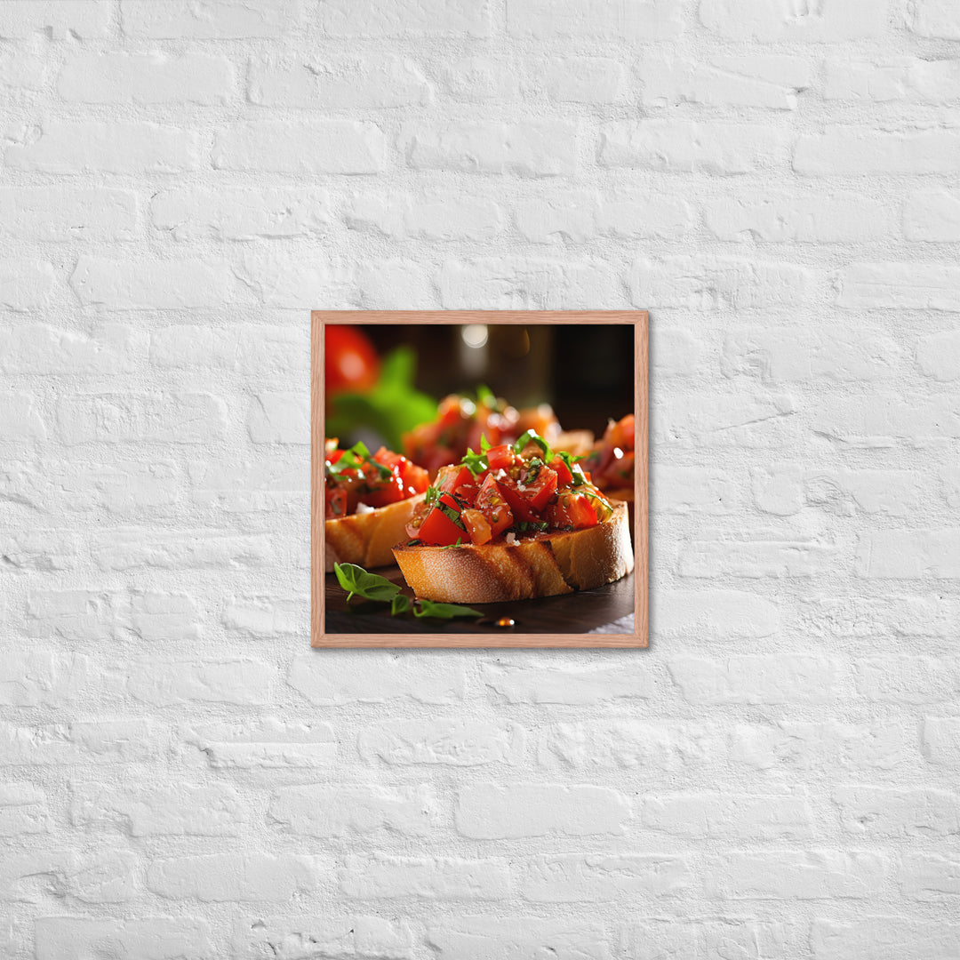 Bruschetta Framed poster 🤤 from Yumify.AI