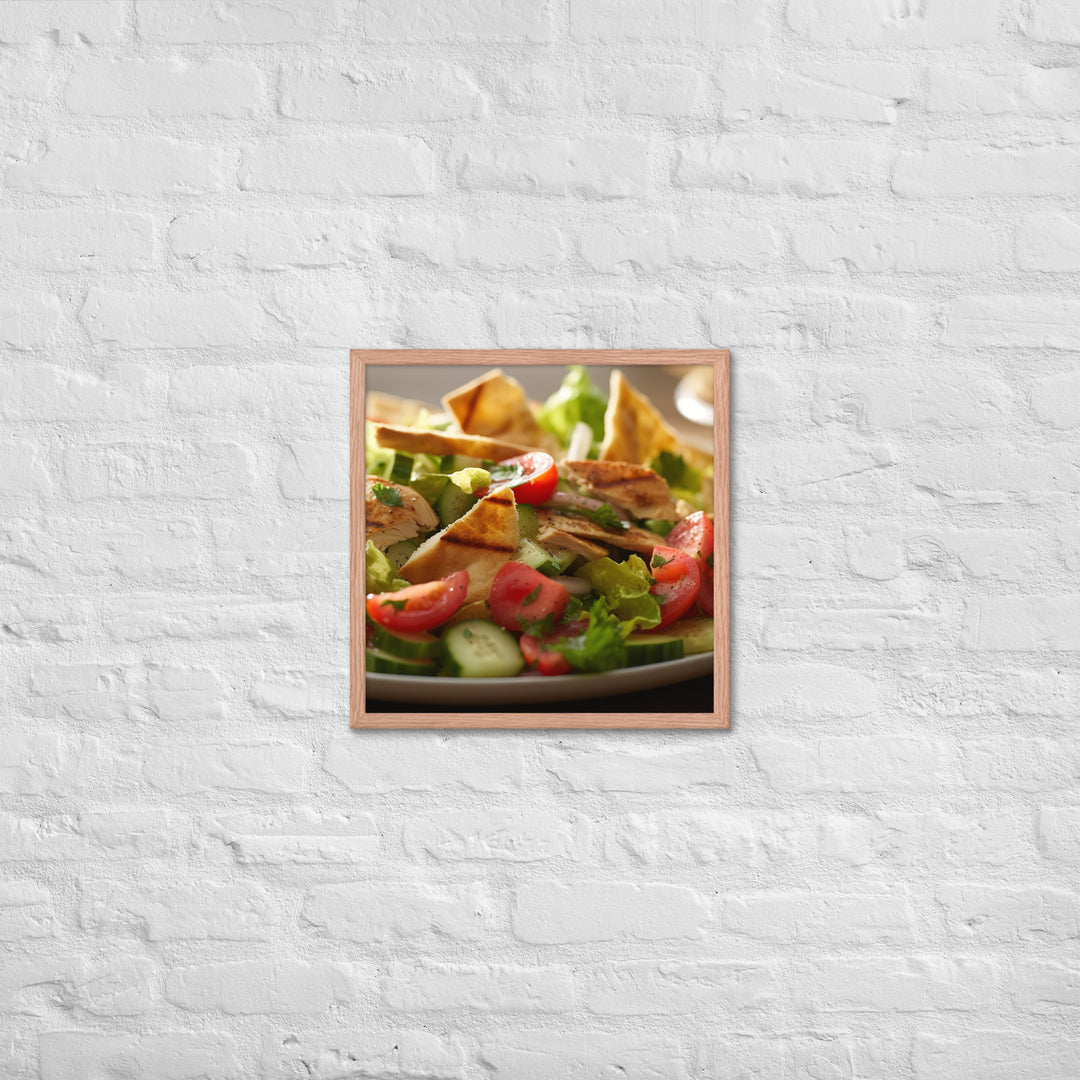 Fattoush Framed poster 🤤 from Yumify.AI