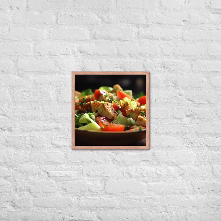 Fattoush Framed poster 🤤 from Yumify.AI