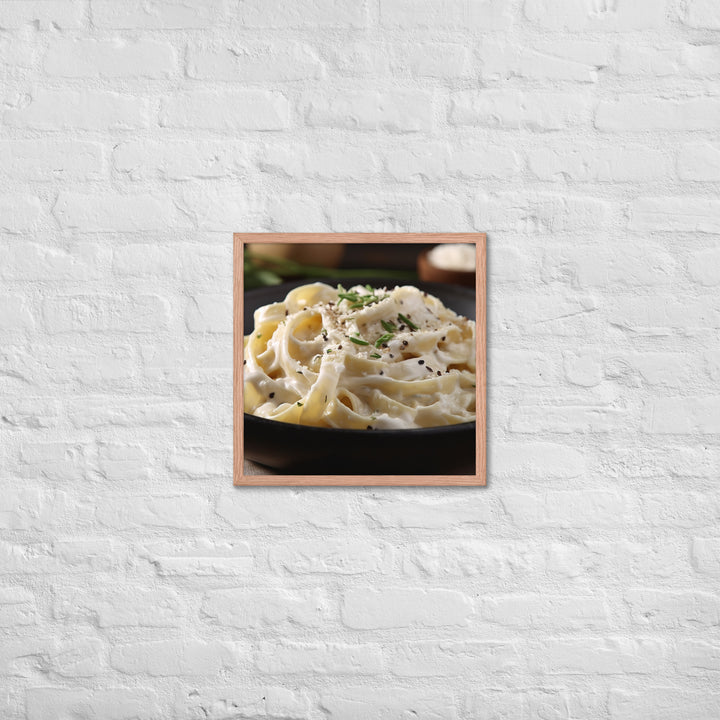 Fettuccine Alfredo Framed poster 🤤 from Yumify.AI