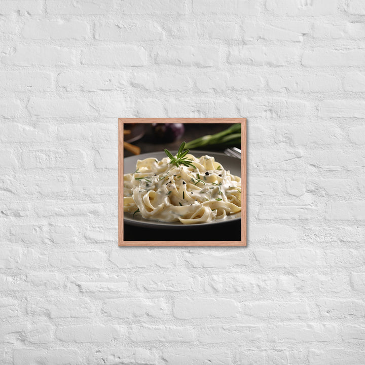 Fettuccine Alfredo Framed poster 🤤 from Yumify.AI