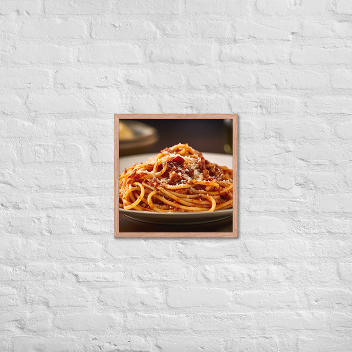 Amatriciana Framed poster 🤤 from Yumify.AI