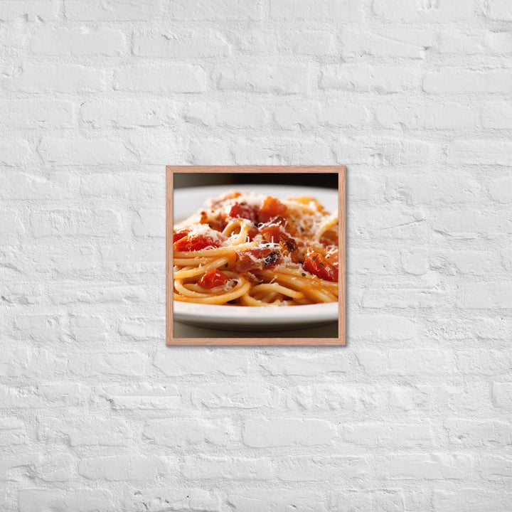 Amatriciana Framed poster 🤤 from Yumify.AI